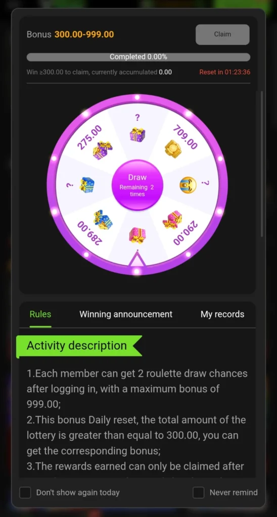 Y999 Game Download (y999.com Official App) for Pakistan 4 Y 999 Lucky Wheel